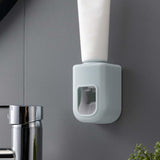 Maxbell Wall Mounted Toothpaste Dispenser Automatic Bathroom Accessories for Home Blue