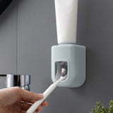 Maxbell Wall Mounted Toothpaste Dispenser Automatic Bathroom Accessories for Home Blue