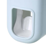 Maxbell Wall Mounted Toothpaste Dispenser Automatic Bathroom Accessories for Home Blue