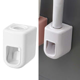 Maxbell Wall Mounted Toothpaste Dispenser Automatic Bathroom Accessories for Home White