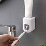 Maxbell Wall Mounted Toothpaste Dispenser Automatic Bathroom Accessories for Home White