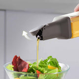 Maxbell Multifunctional Oil Dispenser Gadget for Barbecue Baking dark grey
