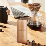 Maxbell Manual Coffee Grinders Adjustable Easy to Settings for Home Pepper Espresso Beech Large