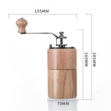 Maxbell Manual Coffee Grinders Adjustable Easy to Settings for Home Pepper Espresso Beech Large