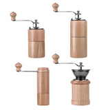 Maxbell Manual Coffee Grinders Adjustable Easy to Settings for Home Pepper Espresso Beech Large