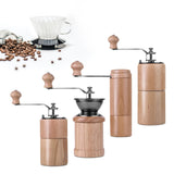 Maxbell Manual Coffee Grinders Adjustable Easy to Settings for Home Pepper Espresso Beech Large