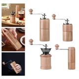 Maxbell Manual Coffee Grinders Adjustable Easy to Settings for Home Pepper Espresso Beech Large