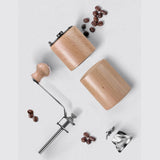 Maxbell Manual Coffee Grinders Adjustable Easy to Settings for Home Pepper Espresso Beech Small