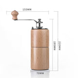 Maxbell Manual Coffee Grinders Adjustable Easy to Settings for Home Pepper Espresso Beech Small