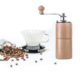 Maxbell Manual Coffee Grinders Adjustable Easy to Settings for Home Pepper Espresso Beech Small