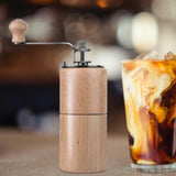 Maxbell Manual Coffee Grinders Adjustable Easy to Settings for Home Pepper Espresso Beech Small