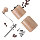 Maxbell Manual Coffee Grinders Adjustable Easy to Settings for Home Pepper Espresso Beech Small