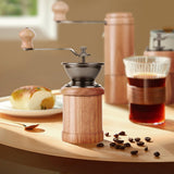 Maxbell Manual Coffee Grinders Adjustable Easy to Settings for Home Pepper Espresso Oak Material