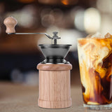 Maxbell Manual Coffee Grinders Adjustable Easy to Settings for Home Pepper Espresso Oak Material