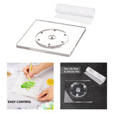 Maxbell Transparent Cookie Decorating Turntable Cookie Decorator for Party Christmas