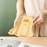 Maxbell Rustic Serving Tray Counter Decorative Plate Wood Serving Tray for Coffee