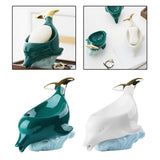 Maxbell Animals Shaped Soap Dish Holder Soap Box Soap Holder for Countertop Toilet Green