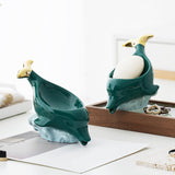 Maxbell Animals Shaped Soap Dish Holder Soap Box Soap Holder for Countertop Toilet Green