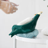 Maxbell Animals Shaped Soap Dish Holder Soap Box Soap Holder for Countertop Toilet Green