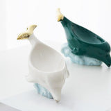 Maxbell Animals Shaped Soap Dish Holder Soap Box Soap Holder for Countertop Toilet White