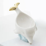 Maxbell Animals Shaped Soap Dish Holder Soap Box Soap Holder for Countertop Toilet White