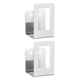 Maxbell 2x Multipurpose Drying Stands for Pantry Chopping Board Silver No Hole Mount