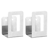 Maxbell 2x Multipurpose Drying Stands for Pantry Chopping Board Silver No Hole Mount