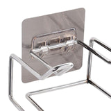 Maxbell Hair Dryer Holder Bathroom Storage Box Shelf Hanging Rack for Straightener Silver