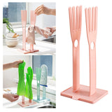 Maxbell Removable Glove Shelving Multipurpose Reusable Storage Rack for Camping Pink