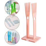 Maxbell Removable Glove Shelving Multipurpose Reusable Storage Rack for Camping Pink