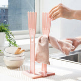 Maxbell Removable Glove Shelving Multipurpose Reusable Storage Rack for Camping Pink