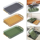 Maxbell Drainage Drain Tray with Handles Non Slip for Party Table Living Room Blue