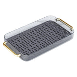 Maxbell Drainage Drain Tray with Handles Non Slip for Party Table Living Room Blue