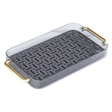 Maxbell Drainage Drain Tray with Handles Non Slip for Party Table Living Room Blue