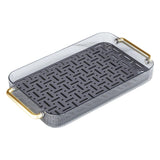 Maxbell Drainage Drain Tray with Handles Non Slip for Party Table Living Room Blue