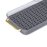 Maxbell Drainage Drain Tray with Handles Non Slip for Party Table Living Room Blue