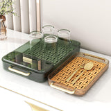 Maxbell Drainage Drain Tray with Handles Non Slip for Party Table Living Room Orange
