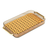 Maxbell Drainage Drain Tray with Handles Non Slip for Party Table Living Room Orange