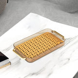 Maxbell Drainage Drain Tray with Handles Non Slip for Party Table Living Room Orange