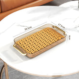 Maxbell Drainage Drain Tray with Handles Non Slip for Party Table Living Room Orange