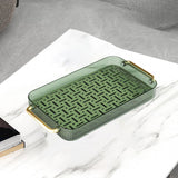 Maxbell Drainage Drain Tray with Handles Non Slip for Party Table Living Room Green