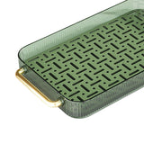 Maxbell Drainage Drain Tray with Handles Non Slip for Party Table Living Room Green