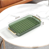 Maxbell Drainage Drain Tray with Handles Non Slip for Party Table Living Room Green