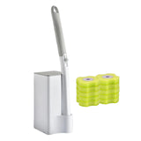 Maxbell Disposable Toilet Brush Cleaning Kit Cleaning System for Hotel Household with 10 lemons