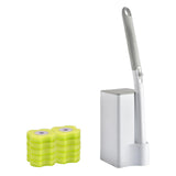 Maxbell Disposable Toilet Brush Cleaning Kit Cleaning System for Hotel Household with 10 lemons