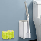 Maxbell Disposable Toilet Brush Cleaning Kit Cleaning System for Hotel Household with 10 lemons