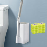 Maxbell Disposable Toilet Brush Cleaning Kit Cleaning System for Hotel Household with 10 lemons