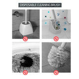 Maxbell Disposable Toilet Brush Cleaning Kit Cleaning System for Hotel Household 20 oceans