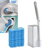 Maxbell Disposable Toilet Brush Cleaning Kit Cleaning System for Hotel Household 20 oceans