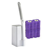 Maxbell Disposable Toilet Brush Cleaning Kit Cleaning System for Hotel Household 20 lavenders